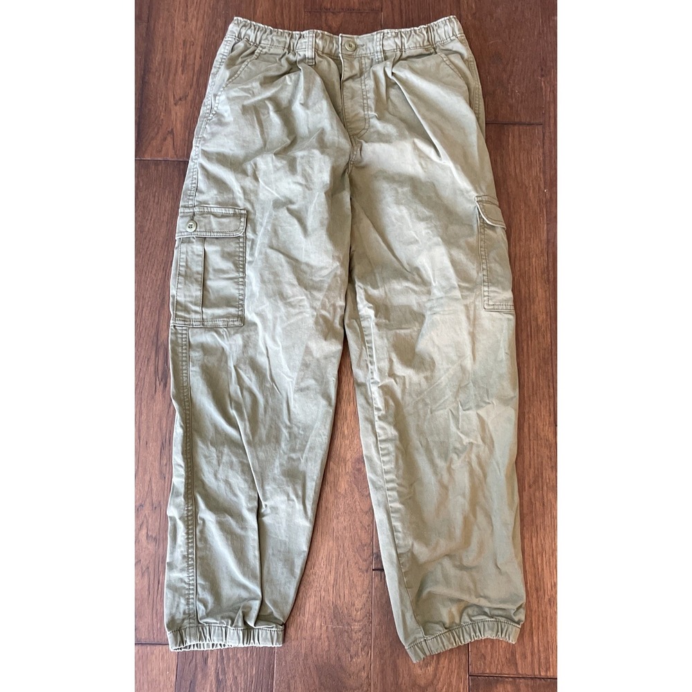 Vans Women Joggers Size M Army Green Pockets